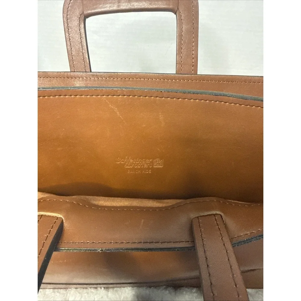 Vintage Schlesinger Brothers Leather Briefcase Attache Portfolio GL Monogram